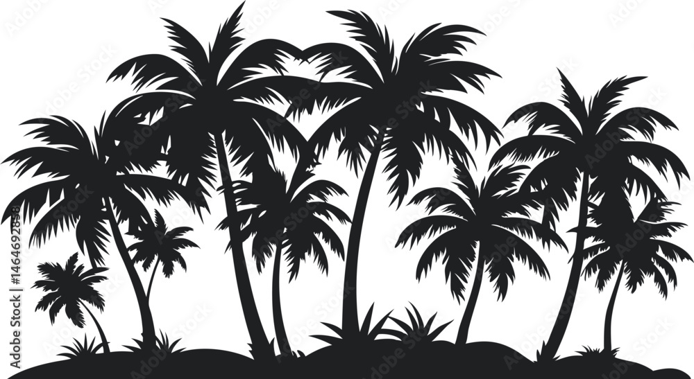 Fototapeta premium palm tree silhouette