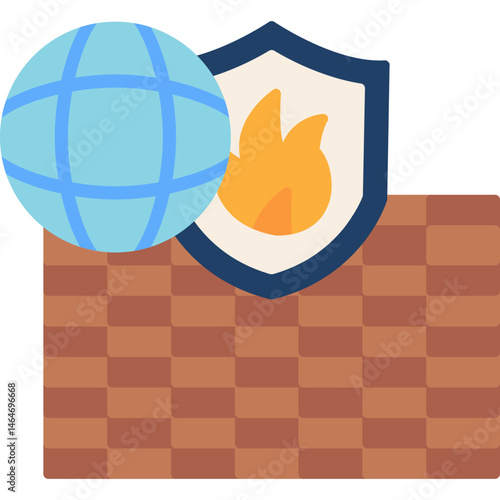Network Firewall Icon