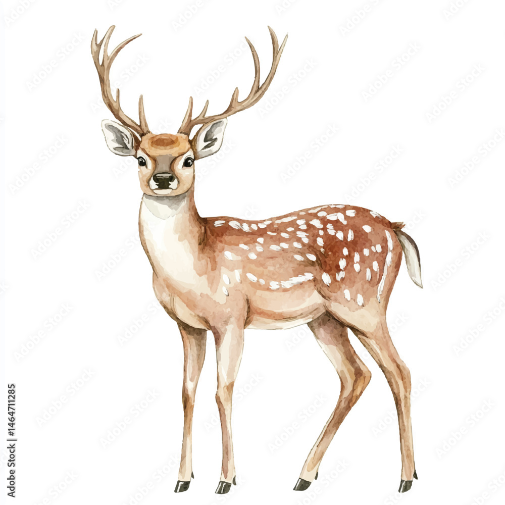 Fototapeta premium A Deer simple cartoon 