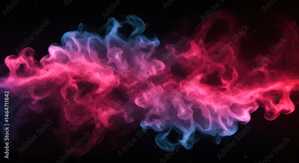 Fototapeta premium smoke on black background