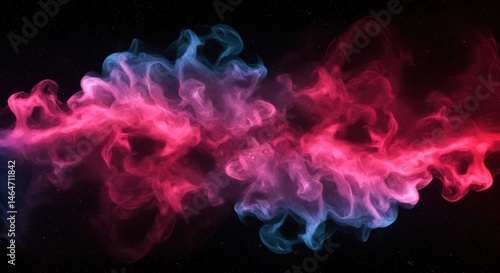 smoke on black background
