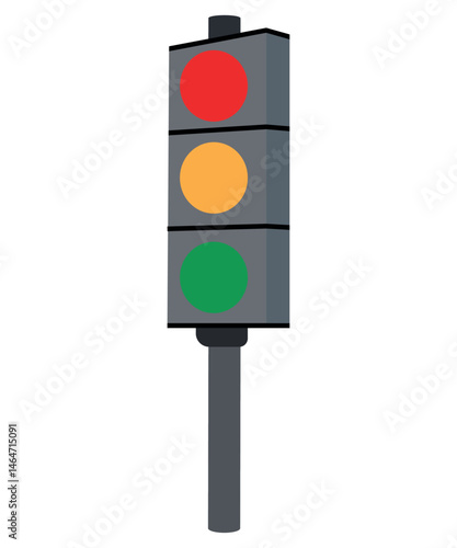 Traffic Light Illustration Red Yellow Green Signal