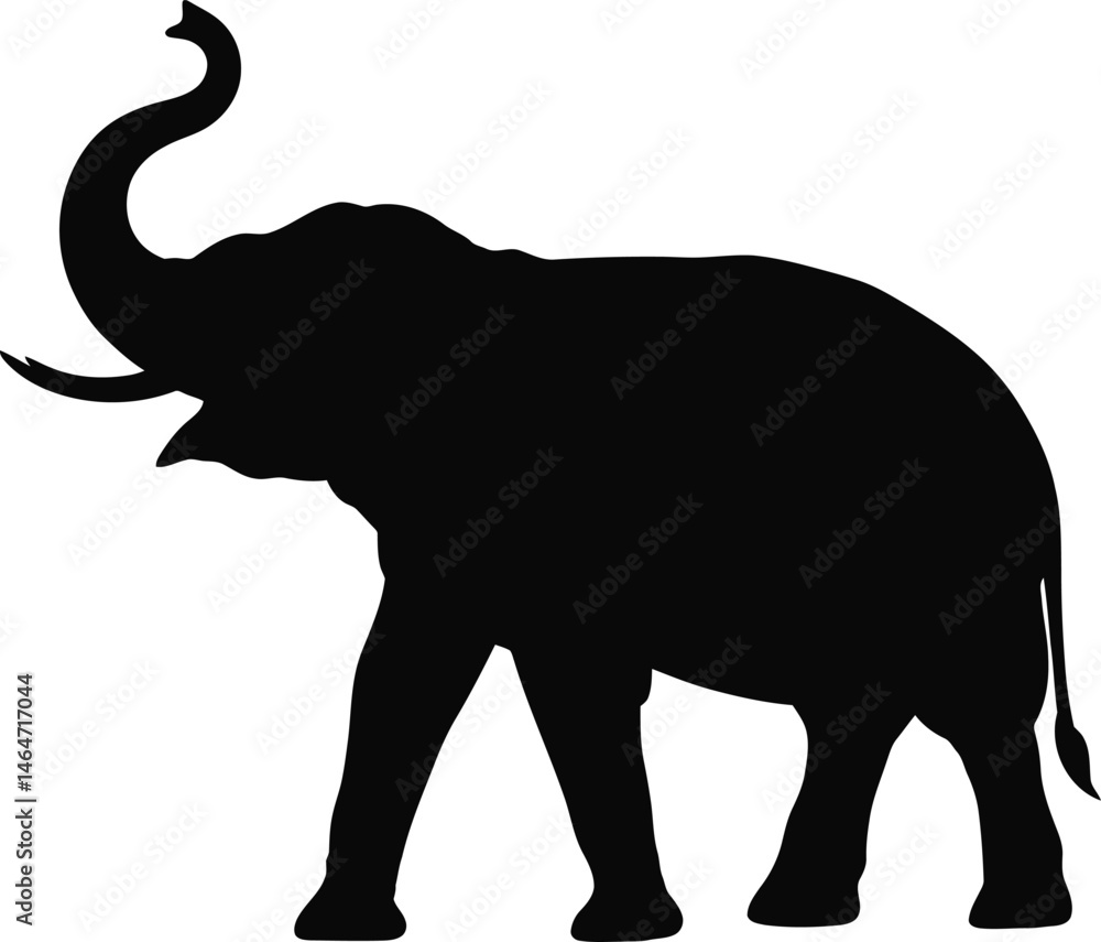 Elephant Silhouette Walking Vector Black and White Elephant Silhouette Walking Vector Black and White