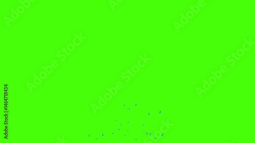 Cartoon Water Splash Transition Animation – Blue Liquid FX on Green Screen with Chroma Key Support