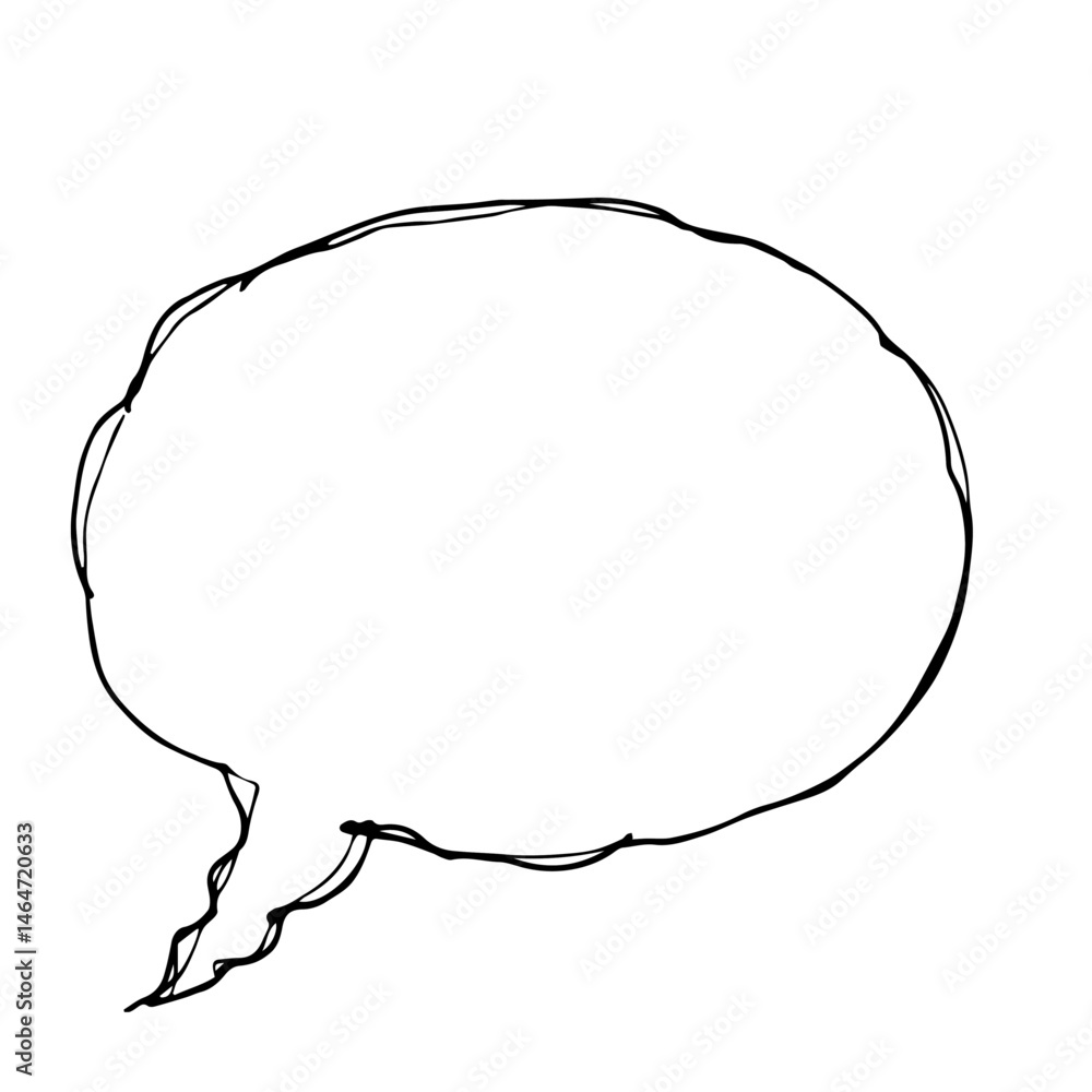 Fototapeta premium Speech Bubble Outline - image_00001_15-04-2025_16-35-45 