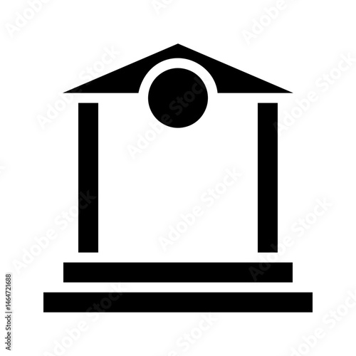 Minimalist architectural edifice showcasing strong structural composition