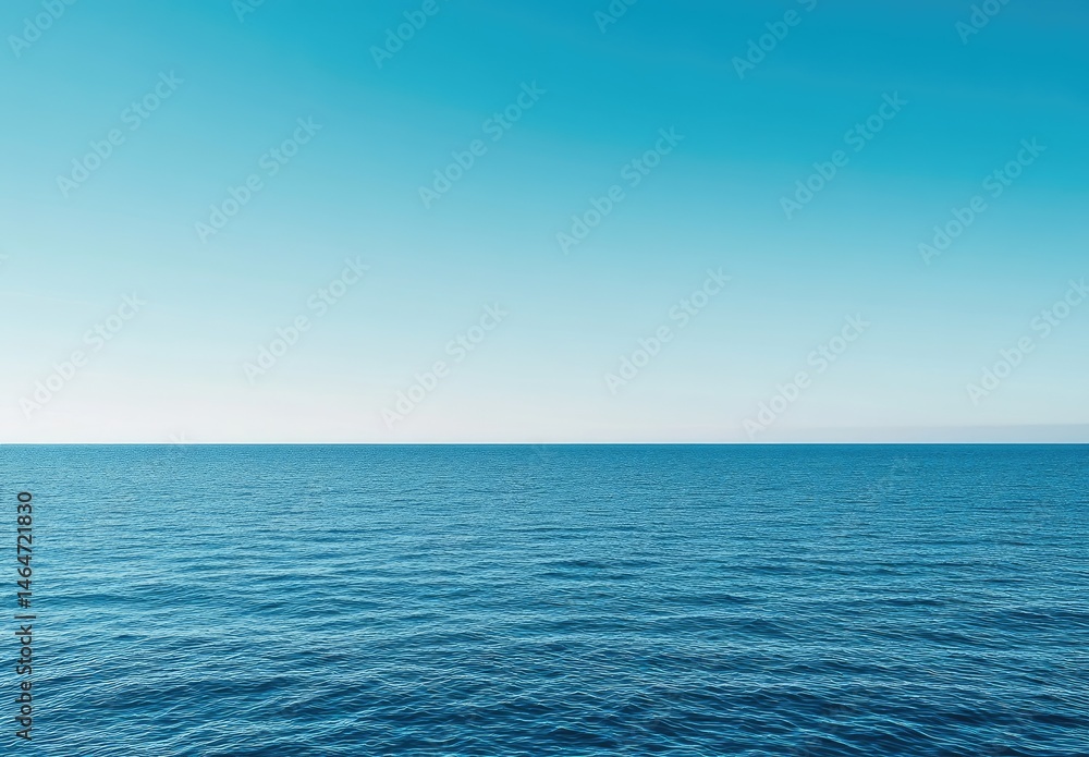 Vast ocean and clear sky Vast ocean and clear sky