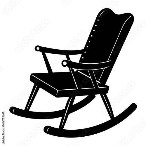 wooden rocking chair