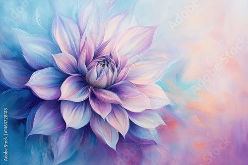 Delicate Dahlia in Pastel Hues