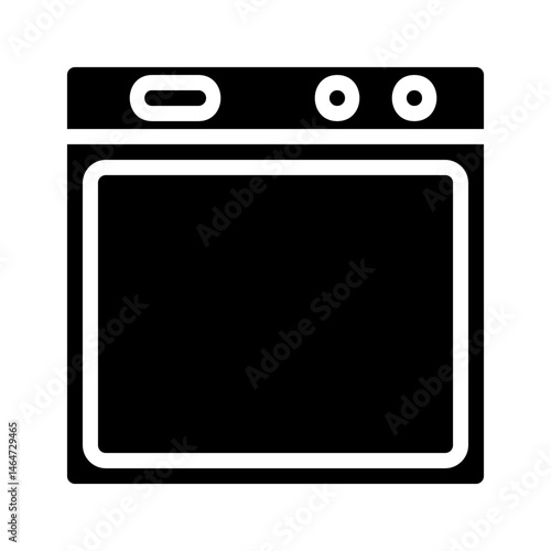 Modernist stove design highlighting simplicity and appliance functionality