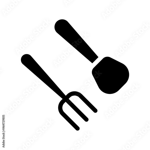 Kitchen Utensils: A Minimalist Representation of Cooking Tools Silhouette