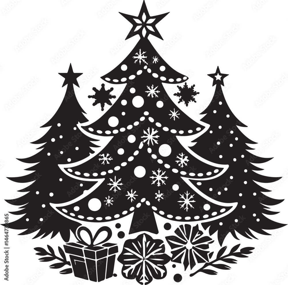 Obraz premium christmas tree vector