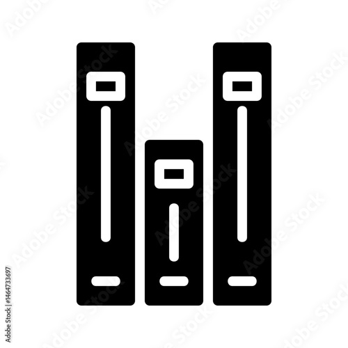 Minimalistic depiction of books arranged in a row, creating a symbolic representation