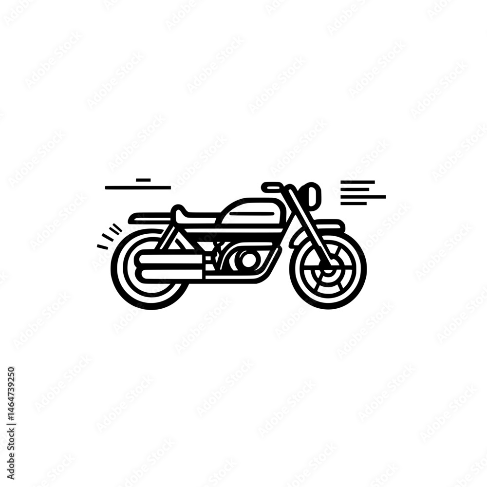 Obraz premium motorcycle vector icon