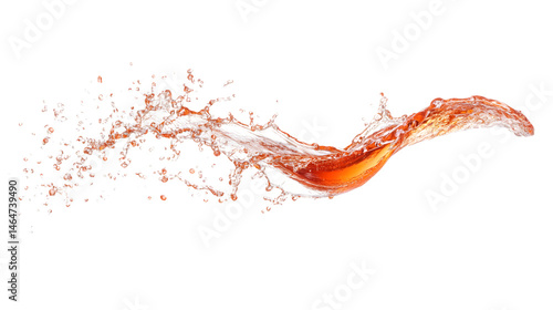 Vibrant Coke Splash on White: High-Quality Dynamic Beverage Image