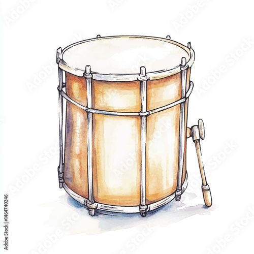 A Drum simple cartoon