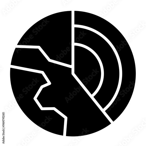 Earth Layers  Icon Element For Design	
