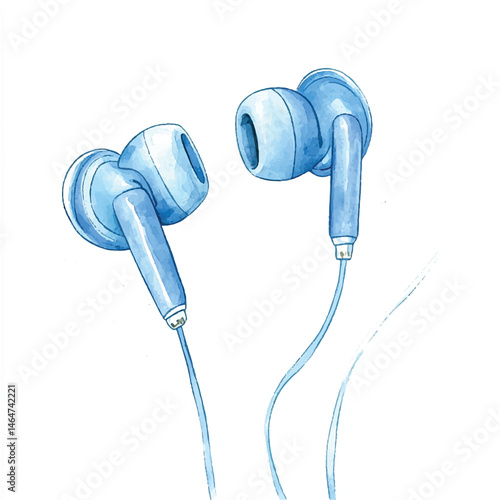 A Earphones simple cartoon