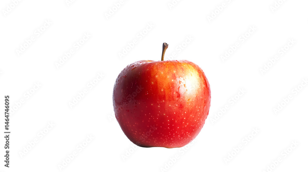 Vibrant Ripe Yellow Apple on Transparent Background for Freshness Concept Vibrant Ripe Yellow Apple on Transparent Background for Freshness Concept