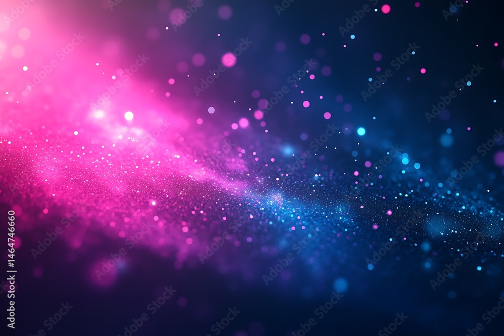 Fototapeta premium Abstract background with bokeh defocused lights and stars.