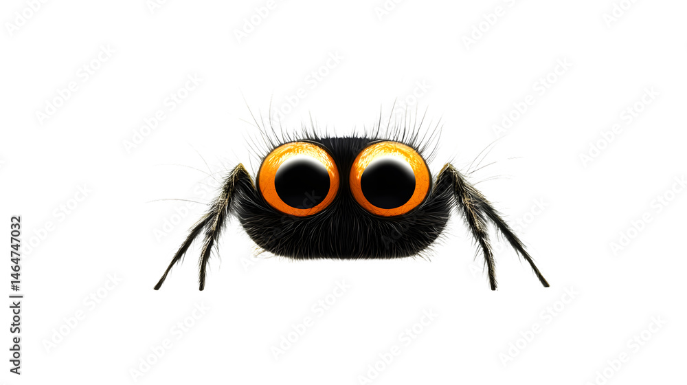 Professional Spider Isolated on Transparent Background, Creative Arachnid Close-up Shot Professional Spider Isolated on Transparent Background, Creative Arachnid Close-up Shot