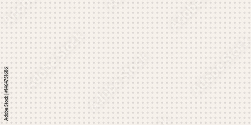 Bullet journal page, simple polka dot grid background. Paper pattern. Halftone texture, retro office. Planer, note small spots.