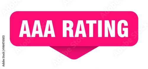 aaa rating sticker. aaa rating sign on transparent background