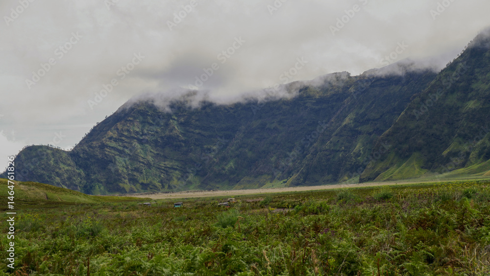 Obraz premium photo of mountains at Mount Bromo tourist attraction