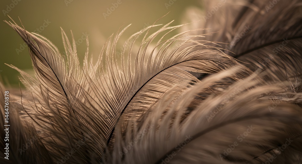 Obraz premium Ostrich feathers close up texture