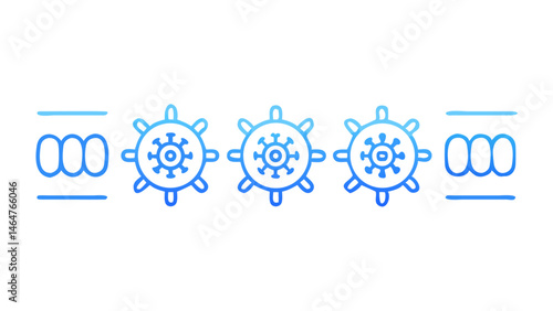 Virus and cell membrane interaction icon
