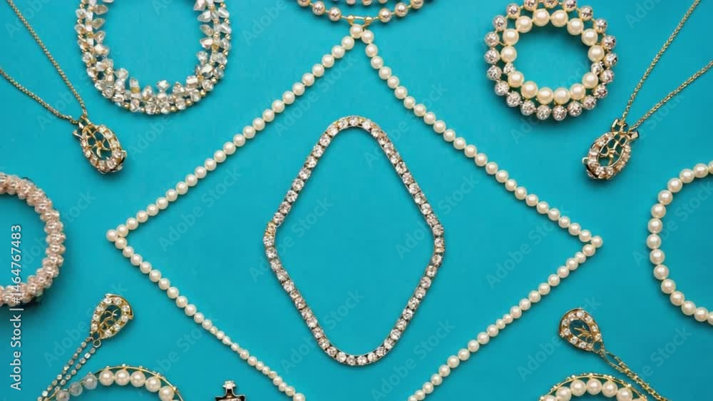 background with pearls. 