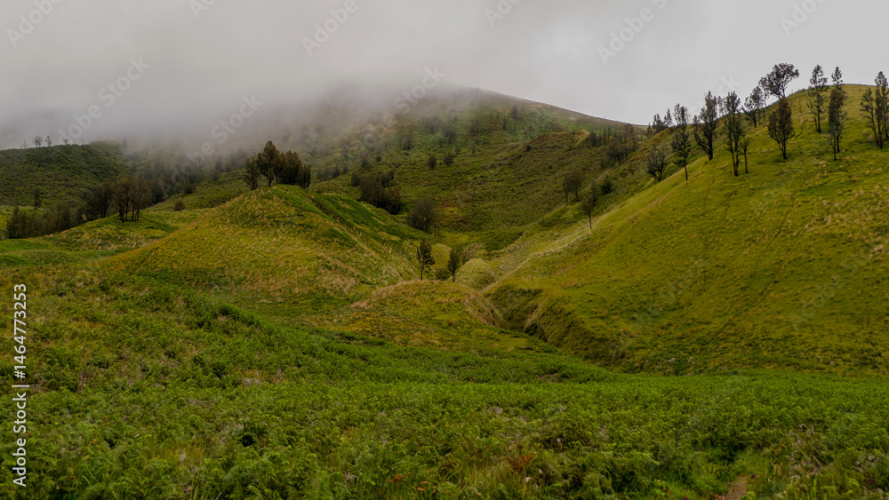 Obraz premium photo of mountains at Mount Bromo tourist attraction