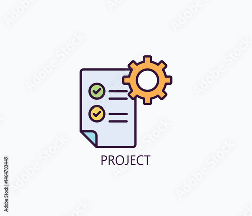 Project Icon Or Logo Isolated Illustration