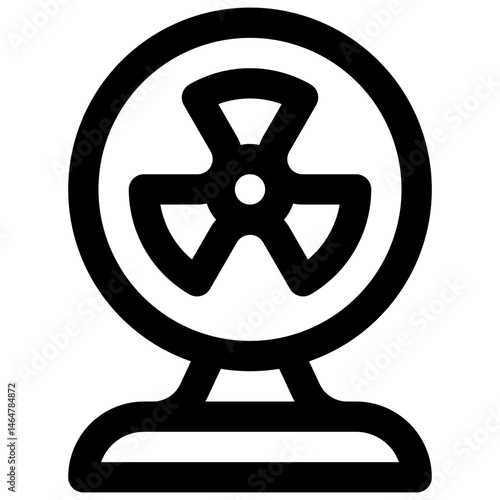 Fan. Editable stroke vector icon.