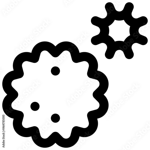 Pollen. Editable stroke vector icon.