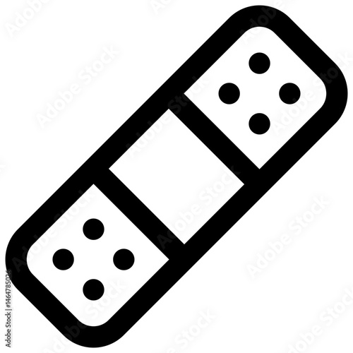 Plaster. Editable stroke vector icon.