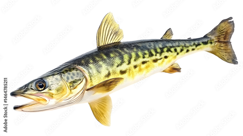 Naklejka premium Mackerel Fish on Transparent Background Isolated - Professional High-Quality Image for Designs