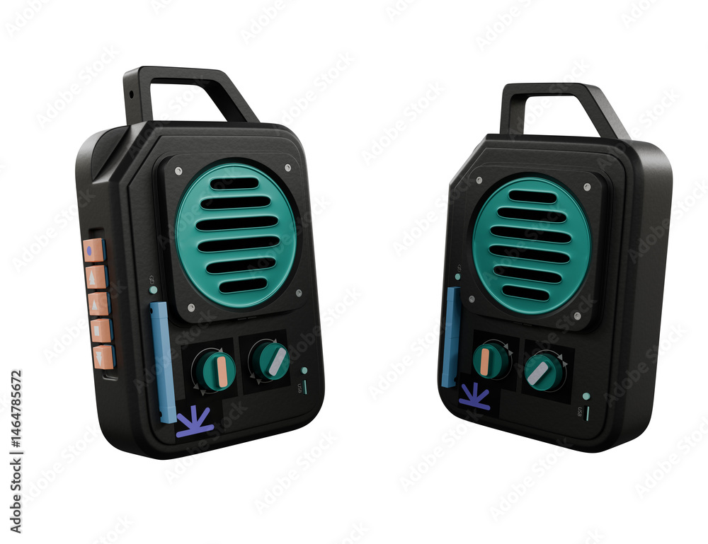 Obraz premium Wireless Bluetooth Speaker isolated on white