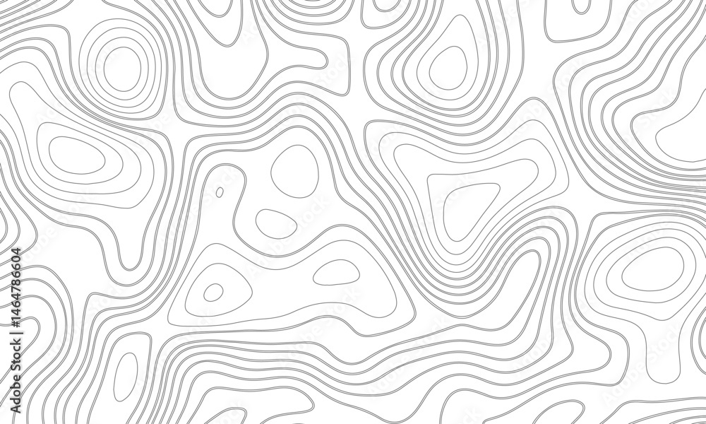 Abstract black and white topographic contours lines of mountains. Topography map art curve drawing. vector illustration. Modern abstract art with swirling black and white lines Abstract black and white topographic contours lines of mountains. Topography map art curve drawing. vector illustration. Modern abstract art with swirling black and white lines