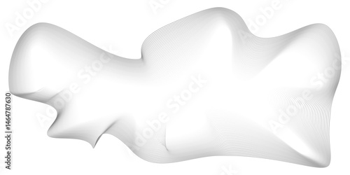 Wave of the many colored lines. Abstract wavy stripes on a white background isolated. Technology, digital, communication, science, music concept vector background illustration