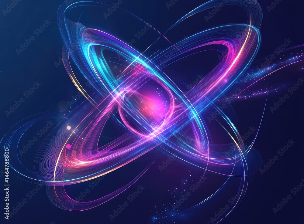 Obraz premium Abstract swirling energy forms