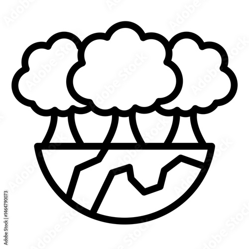 "Forest  Icon Element For Design	"
