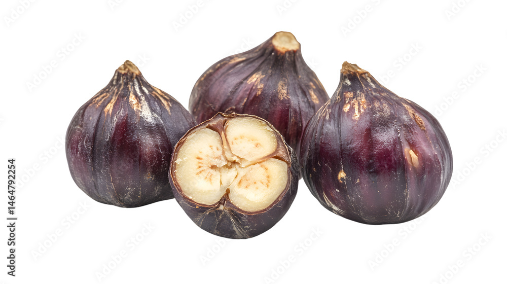 Fototapeta premium Fresh Water Chestnut Vegetable on Transparent Background for Design Projects