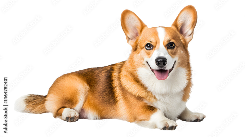 Welsh Corgi breed dog sitting on Transparent Background - Professional Stock Photo Welsh Corgi breed dog sitting on Transparent Background - Professional Stock Photo