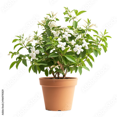White Jasmine Plant in a Pot png