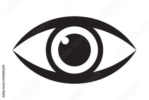 Eye icon, hyman eyeball icon.