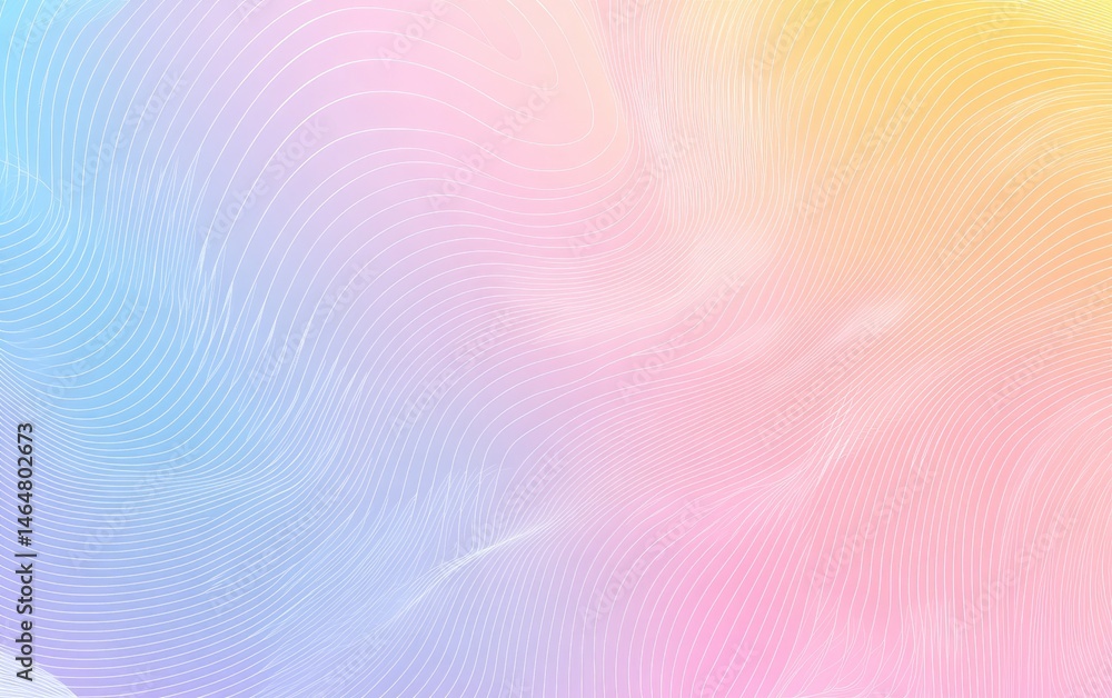 Pastel wavy lines blend into a soft, flowing gradient Pastel wavy lines blend into a soft, flowing gradient
