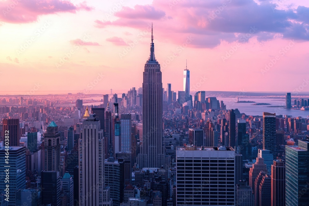 Obraz premium Cityscape at Sunset (1)