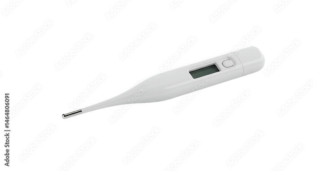 White digital thermometer White digital thermometer