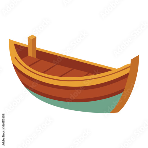boat on the water vector silhouette